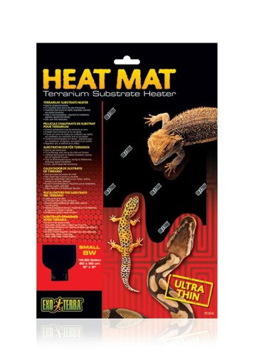 Exo Terra - обогреватель-коврик Экзо Терра для террариумов пустынного типа 8W 20х20 см (PT2016)