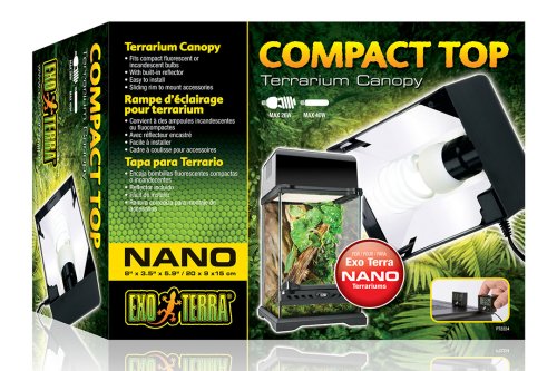 Exo Terra Compact Top - светильник Экзо Терра Компакт Топ для террариумов 20х9х15 см (PT2224)