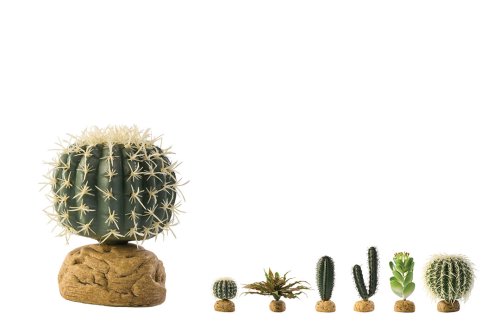 Exo Terra Barrel Cactus - растение Экзо Терра Баррел Кактус на подставке S (PT2980)