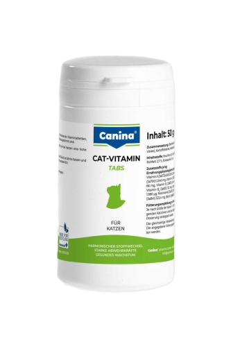 Canina Cat-Vitamin Tabs - Вітамінний комплекс Каніна для котів 50 г / 100 таб (210312 AD)