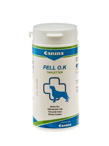 Canina Fell O.K.-Таблетки Каніна добова потреба в біотині для собак 125 табл. 250г (101306 AD)