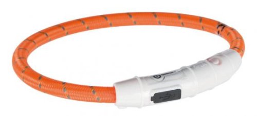Trixie - ошейник Трикси светящийся с USB XS-S 35 cм/7 мм оранжевый (12703)