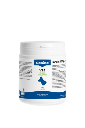 Canina V25 - полівітамінний комплекс Каніна для собак 200 г 60 таб (110117 AD)