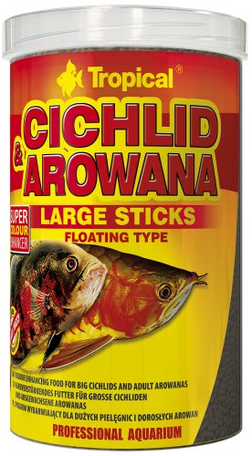 Tropical Cichlid &Arowana Large Sticks - корм Тропікал фарбувальний для більших цихлід і дорослих арован 1 л / 300 г (63536)