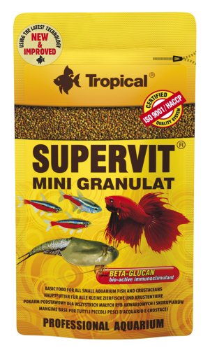 Tropical SuperVit Mini Granulat - корм Тропікал Суперкручений у вигляді дрібних гранул для всіх видів риб 10 г (61421)