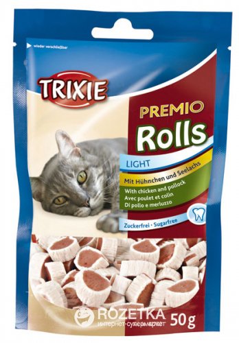 Trixie Premio Fish Chicken Rolls - ласощі для кішок Тріксі курка й сайда (42702)