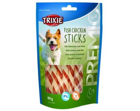 Trixie Premio Fish Chicken Sticks - жувальні палички Тріксі Преміо з куркою й рибою для собак 80 г (31747)