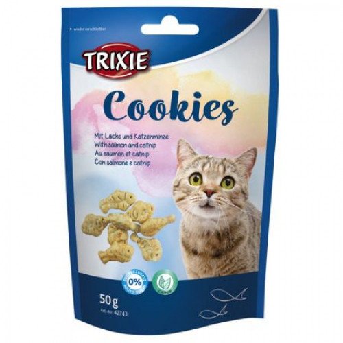 Trixie Cookies - печиво Тріксі з лососем і котячої м'ятою 50 г (42743)