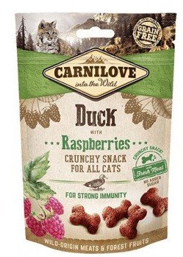Carnilove Cat Crunchy Snack - ласощі Карнілав з качкою й малиною для кішок 50 г (100411/7199)