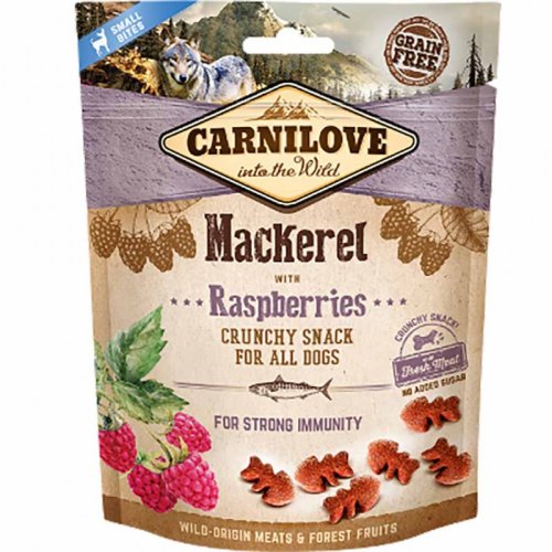 Carnilove Dog - ласощі Карнілав зі скумбрією й малиною для собак 200 г (100409/8875) Carnilove Dog - ласощі Карнілав зі скумбрією й малиною для собак 200 г (100409/8875)