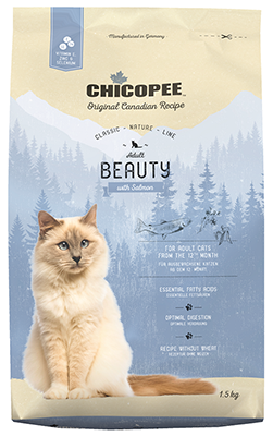 Chicopee CNL Adult Beauty Salmon - корм Чикопи Классик с лососем для взрослых кошек 1,5 кг (017947)