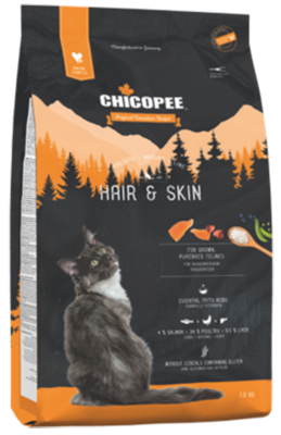 Chicopee HNL Hair & Skin - корм Чикопи Холистик для оздоровления шерсти и кожи кошек 1,5 кг (018098)