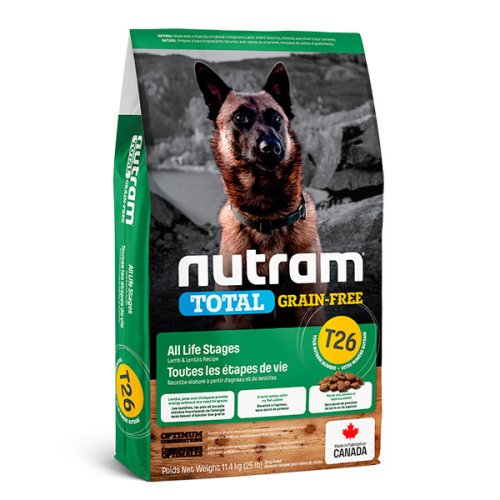 Nutram T26 Total Grain Free - корм Нутрам T26 Тотал з ягням і сочевицею для собак 20 кг (T26_20)