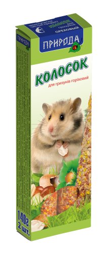 Природа - колосок «Горіховий» для гризунів 140 г (PR740052)