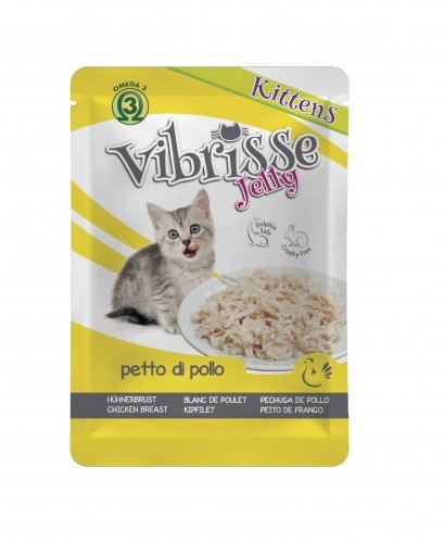 Vibrisse Jelly - консервы Вибрисс Джелли с куриной грудкой в желе для котят (пауч) 70 г (C1018991)