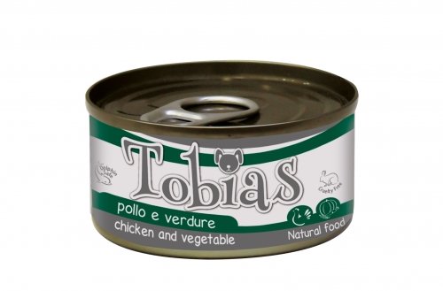 Tobias - консервы Тобиас с курицей и овощами для собак 170 г (C1018913)