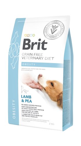 Brit Veterinary Diets Dog Obesity - корм Брит ветеринарная диета беззерновой для собак с избыточным весом 2 кг (170941/8073)