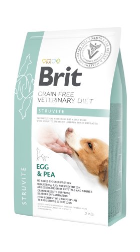 Brit Veterinary Diets Dog Struvite - корм Брит ветеринарная диета беззерновой для собак при мочекаменной болезни 2 кг (170951/8226)