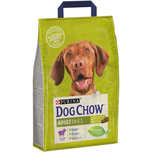 Dog Chow Adult Lamb - корм Дог Чау з ягням для дорослих собак 2,5 кг 7613034485946