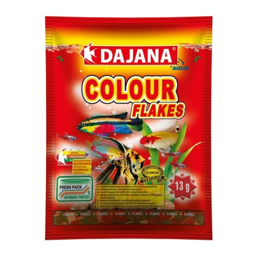 Dajana Color Flakes - корм Даяна Колор в виде хлопьев для декоративных рыбок 13 гр (DP002S (5201))