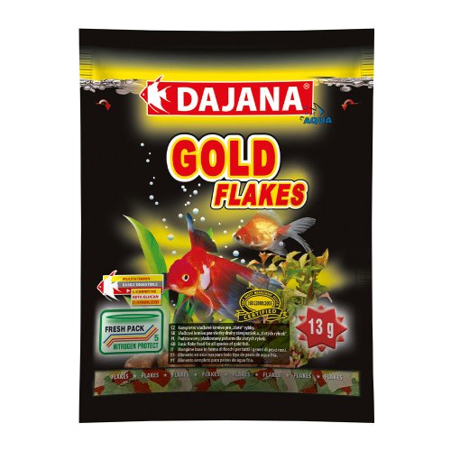Dajana Gold Flakes - корм Даяна в хлопьях для золотых рыбок и декаративных карасей 80 мл (DP001S (5321))