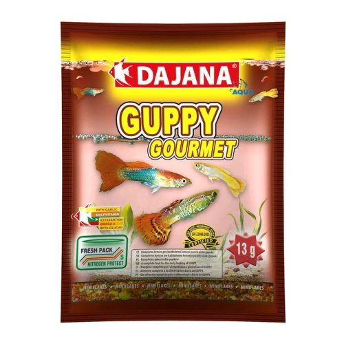 Dajana Guppy Gourmet - корм Даяна Гуппи сухой в виде хлопьев 80 мл (DP003S (5460))