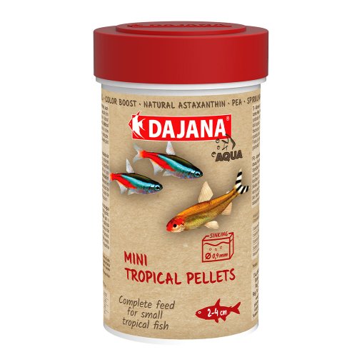 Dajana Mini tropical pellets - корм Даяна в міні гранулах для маленьких рибок 250 мл (DP104B (5325))