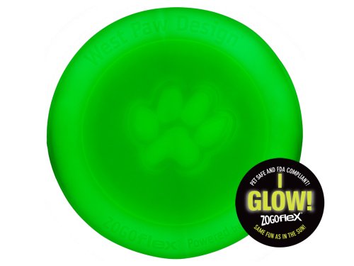 West Paw Zisc Large -  іграшка-фрісбі Вест Пау Зіск більша для собак світиться 22 см