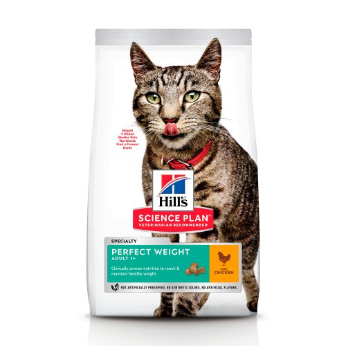 Hills SP Adult Perfect Weight - корм Хиллс для кошек склонных к набору веса 2,5 кг (604079) Hills SP Adult Perfect Weight - корм Хиллс для кошек склонных к набору веса 2,5 кг (604079)