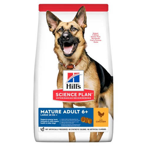 Hills SP Mature Adult6 + - корм Хилс с курицей для собак крупных пород старше 6 лет 14 кг (604371)