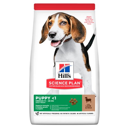 Hills SP Puppy Medium - корм Хілс із ягням і рисом для цуценят середніх порід 2,5 кг (604270)