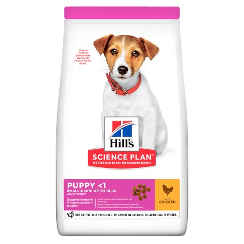 Hills SP Puppy Small & Mini - корм Хилс с курицей для щенков мелких пород 300 г (604347)