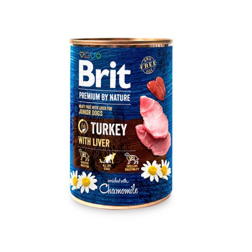 Brit Premium by Nature - консерви Брит Преміум з індичкою й індичою печінкою для собак 800 г (100410/8577)