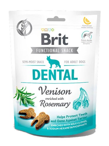 Brit Care Dental - функциональное лакомство Брит Дентал с олениной и розмарином для собак 150 г (111418/9949)