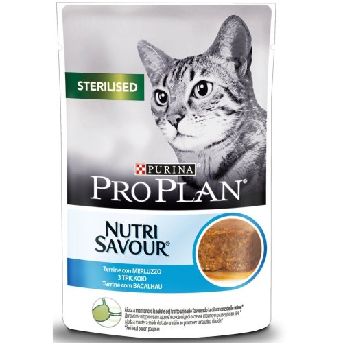 Purina Pro Plan Sterilised Nutrisavour - консервы Пурина Про План с треской для стерилизованных кошек 75 г
