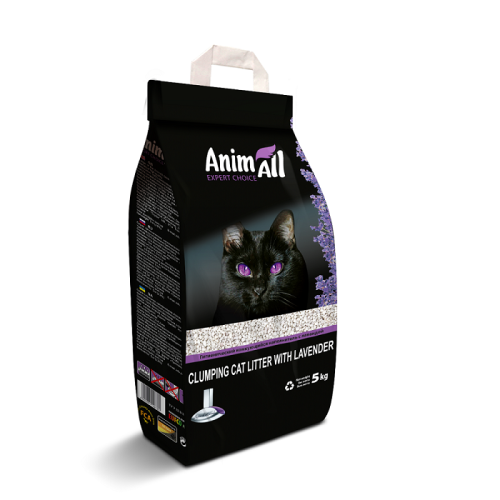 AnimAll - наполнитель Энимол бентонитовый с ароматом лаванды 5 кг (65252)