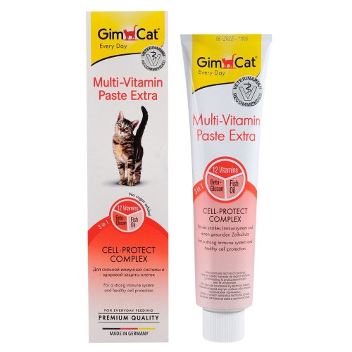 GimCat Multi-Vitamin Extra - вітамінна паста Джимкет для кішок 200 г (G-401898/421643)