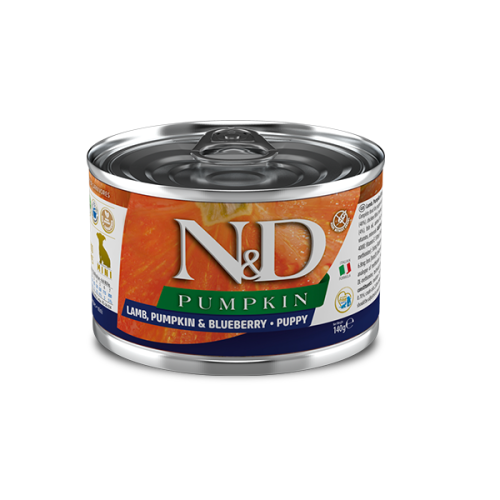 Farmina N&D Graine Free Pumpkin Lamb Puppy Mini - консервы Фармина безерновые для щенков мелких пород с тыквой,ягненком,черникой 140 г