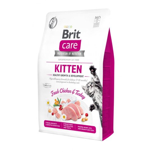 Brit Care Cat GF  Kitten HGrowth & Development  - корм Брит беззерновой для котят здоровый рост и развитие 400 г (171279/0686)