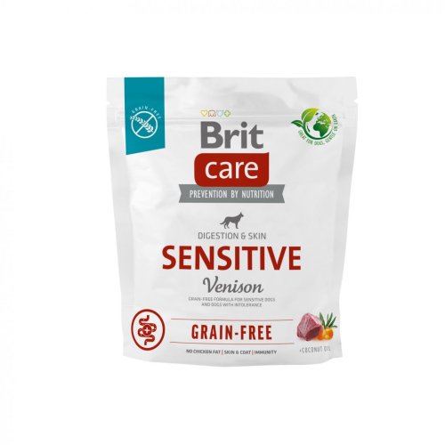 Brit Care  Graine Free Sensetive  - корм Брит беззерновой для собак с чувствительным пищеварением с олениной 1 кг
