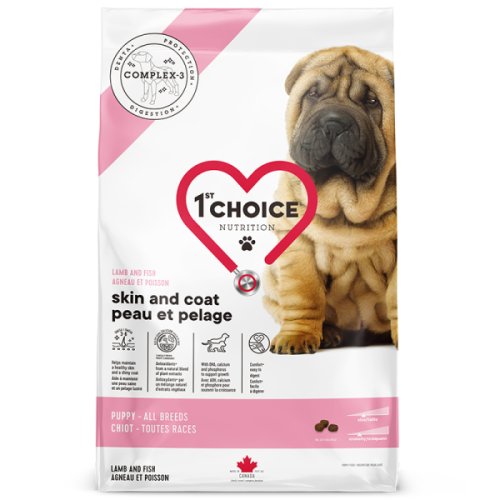 1-st Choice Puppy Sensitive Skin Coat - корм Фест Чойс для щенков с чувствительной кожей ягненок и рыба 2 кг (ФЧСЩЯР2)