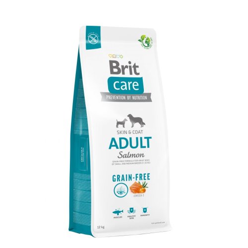 Brit Care Grain Free Adult - корм Бріт беззерновий для собак середніх та дрібних порід з лососем 12 кг (172198)