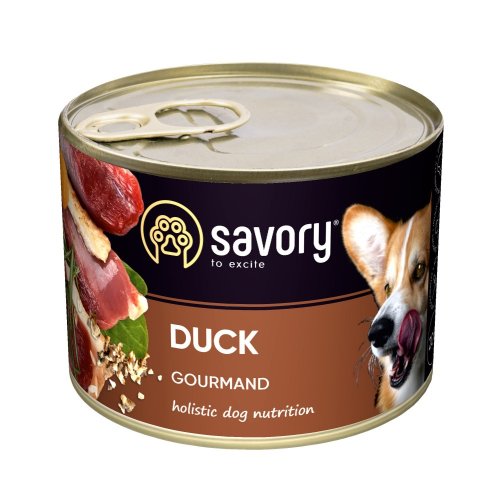 Savory Dog Gourmand - консерви Сейворі для собак усіх порід з качкою 200 г (30464)