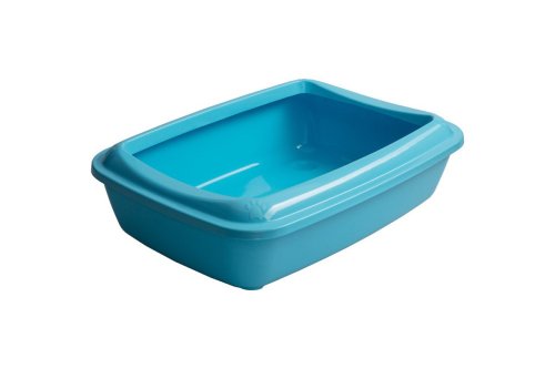 AnimAll - туалет Энимал CNR-106 под наполнитель с лопаткой для кота 50х37х13,5 см голубой (2000981202507)