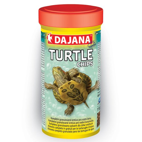 Dajana Tortoise Chips - корм Даяна у вигляді чипсів для водяних черепах з цеолітом 100 г (DP154B (5828))