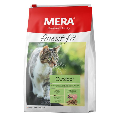 MERA finest fit Outdoor корм для котов с доступом на природу, со свежим мясом птицы и лесными ягодами, 1,5 кг