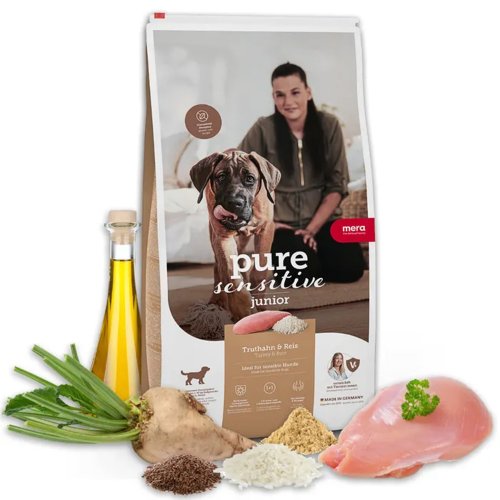 MERA ps Junior Truthan&Reis корм для юніорів з індичкою та рисом 12,5кг (101) MERA ps Junior Truthan&Reis корм для юніорів з індичкою та рисом 12,5кг (101)