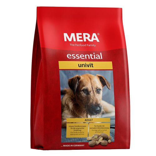 MERA essential Univit корм для собак с нормальным уровнем активности (смешанная крокета), 2 кг