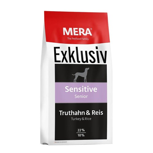 MERA EXCLUSIV sensitive Senior Truth - Reis корм для cобак преклонных лет с чувствительным пищеварением с индейкой и рисом, 15 кг (135)