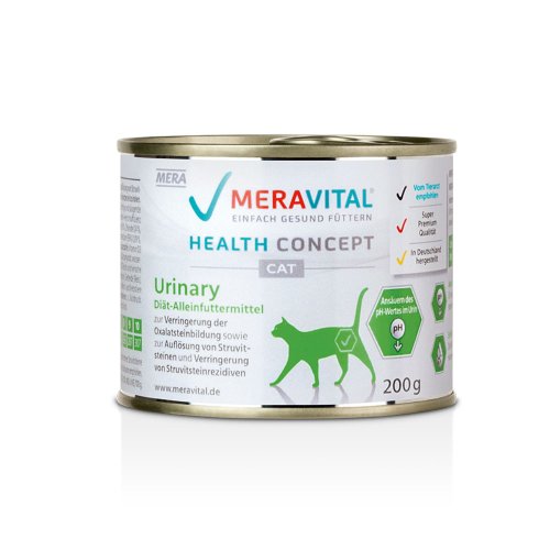 MERA MVH Urinary корм консервированный для котов при мочекаменных болезнях 200 гр (6 шт/уп)